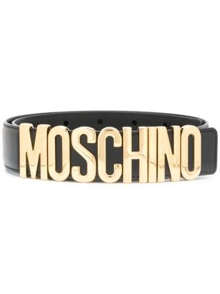 Moschino + Logo Belt