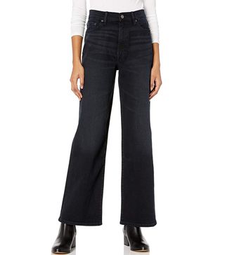 The Drop + Lizzy High-Rise Wide Leg Marine Fit Jeans