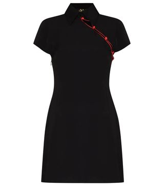 De la Vali + Bellini Band-Collar Minidress