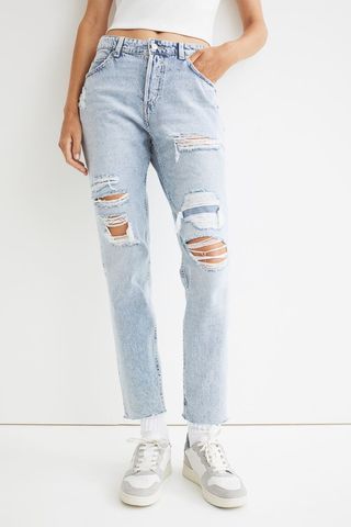 H&M + Boyfriend Low Regular Jeans
