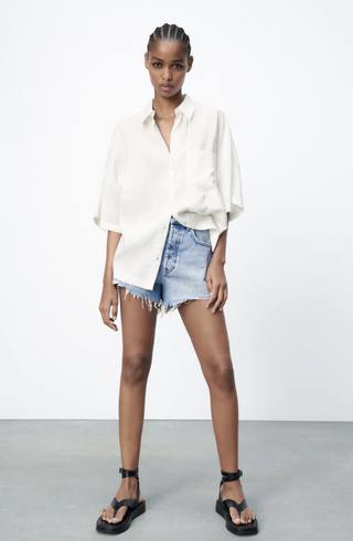 Zara + Flowy Oversize Shirt