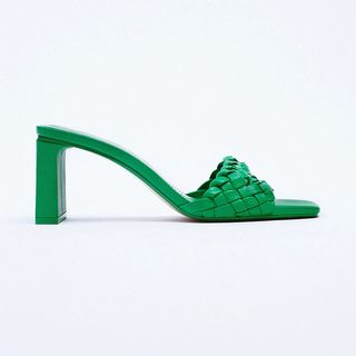 Zara + Heeled Woven Sandals