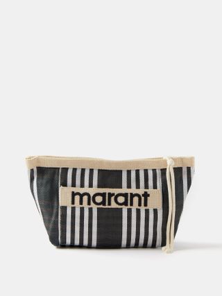 Isabel Marant + Powden Striped Nylon Pouch
