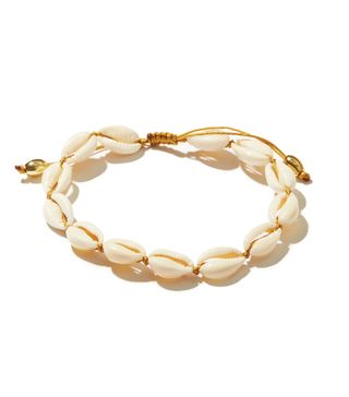 Tohum + Puka-shell & 24kt Gold-Plated Ankle Bracelet