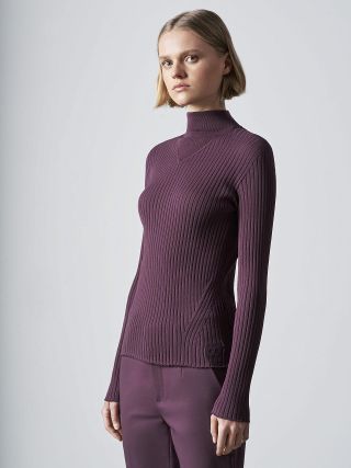 AlphaTauri + Seamless 3D Knit Mock-Neck Jumper