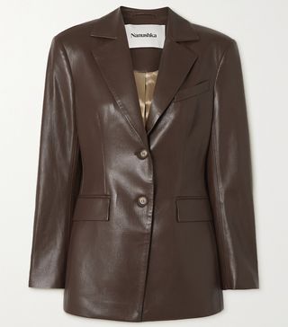 Nanushka + Hathi Vegan Leather Blazer