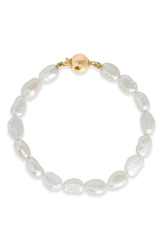 Stone and Strand + Genuine Baroque Pearl Bracelet