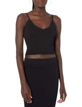 The Drop + Roni V-Neck Cropped Sweater Tank