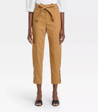 Who What Wear x Target + Button Hem Ankle Length Pants