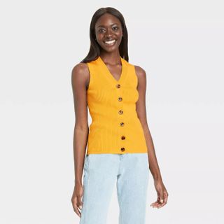 Who What Wear x Target + V-Neck Sweater Vest