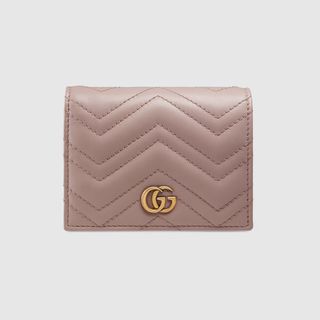 Gucci + GG Marmont Card Case Wallet