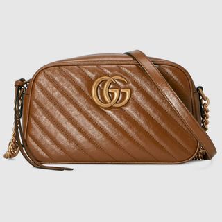 Gucci + GG Marmont Small Matelassé Shoulder Bag