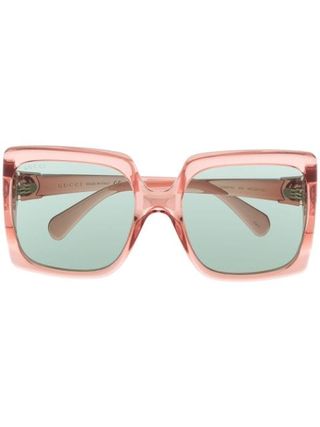 Gucci + Eyewear Oversize-Frame Square Sunglasses