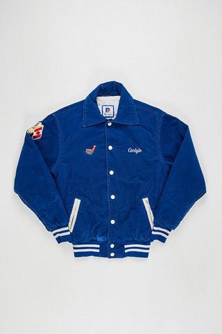 Urban Outfitters + Urban Renewal One-Of-A-Kind Corduroy Hockey Jacket