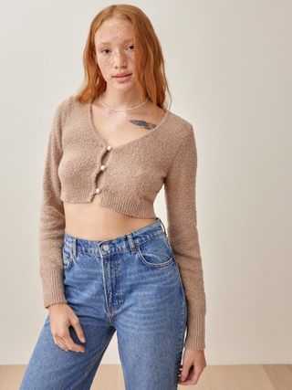 Reformation + Lotte Cropped Cardigan