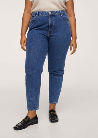 Mango + Cotton Mom-Fit Jeans