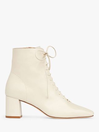 L.K. Bennett + Arabella Leather Lace Up Ankle Boots