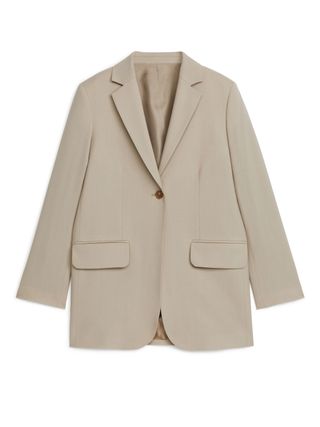 Arket + Hopsack Wool Blazer