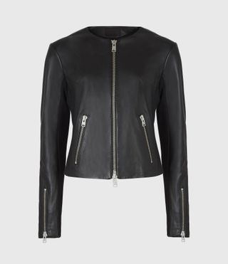 AllSaints + Nala Leather Biker Jacket
