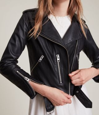 AllSaints + Balfern Leather Biker Jacket
