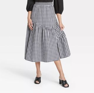 Who What Wear x Target + Ruffle Midi Skirt