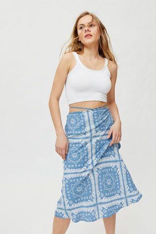 Urban Outfitters + Cassie Strappy Midi Skirt