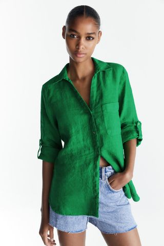 Zara + Basic Linen Shirt