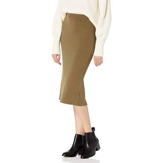 The Drop + Iris Pull-On Midi Sweater Pencil Skirt