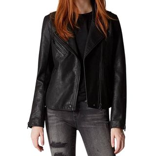 BlankNYC + Semi Fitted Vegan Leather Motorcycle Jacket