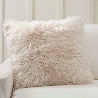 Pottery Barn + Faux Real Fur Pillow Cover
