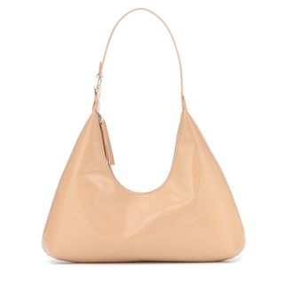 BY FAR + Amber Patent Leather Shoulder Bag