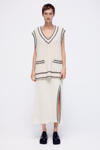 Zara + Whip Stitch Knit Vest