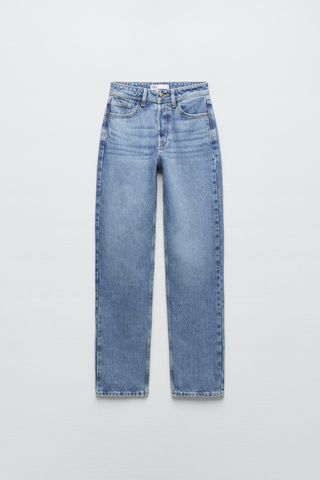 Zara + Z1975 High Rise Straight Leg Jeans