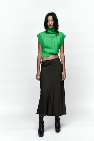 Zara + Ribbed Knit Vest