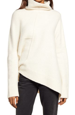 AllSaints + Lock Roll Neck Wool Blend Sweater