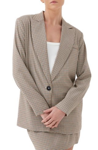 4th 
Reckless + Kiva Check Oversize Blazer