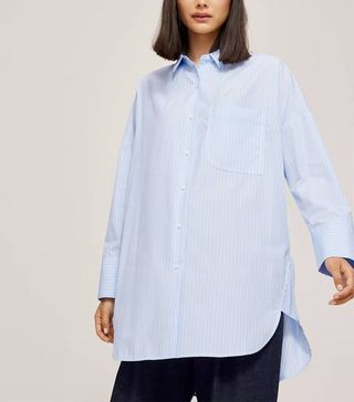 Kin + Cotton Stripe Shirt, Blue/White