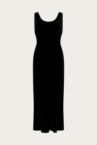 Ghost + Palm Dress in Black Velvet