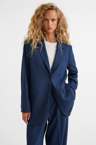 H&M + Single-Breasted Wool-Blend Jacket