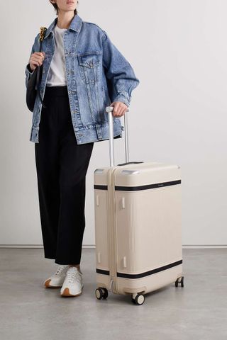 Paravel + + Net Sustain Aviator Grand Recycled Vegan Leather-Trimmed Hardshell Suitcase