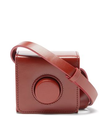 Lemaire + Camera Mini Leather Cross-Body Bag