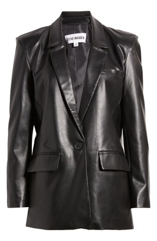 Steve Madden + Audrey Faux Leather Blazer