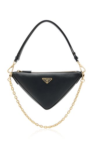 Prada + Mini Leather Triangle Bag