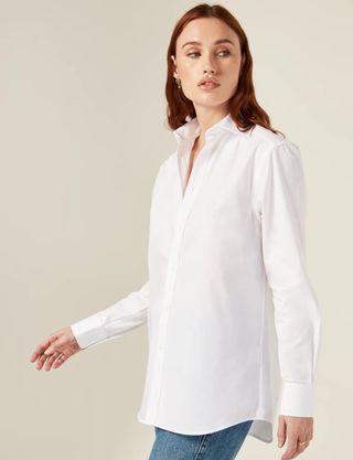 With Nothing Underneath + The Boyfriend Poplin Shirt