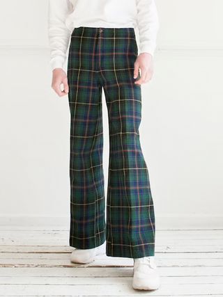 Vintage + 60s 70s Plaid Flares