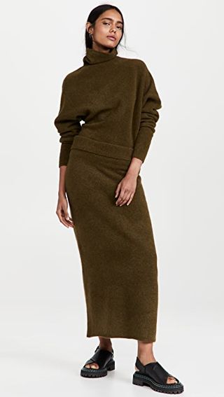 Proenza Schouler + Wool Knit Long Skirt