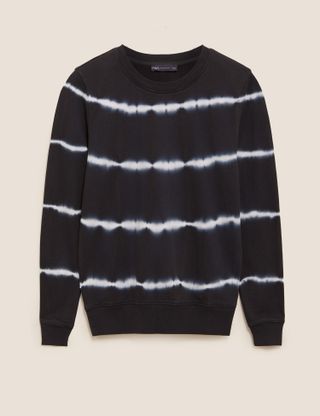 Marks and Spencer + Pure Cotton Tie-Dye Crew Neck Sweatshirt