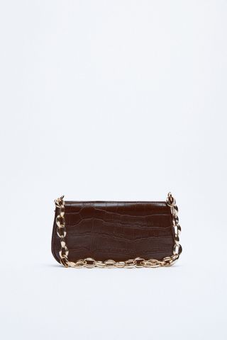 Zara + Shoulder Bag With Chain