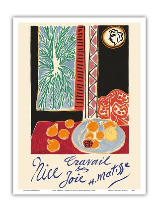 Pacifica Island Art + Vintage Travel Poster by Henri Matisse C.1948