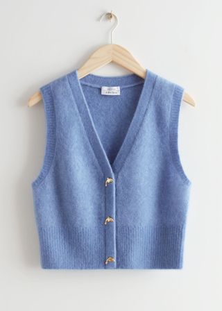 & Other Stories + Dolphin Button Knit Vest